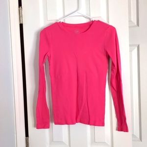 Pink long sleeved shirt